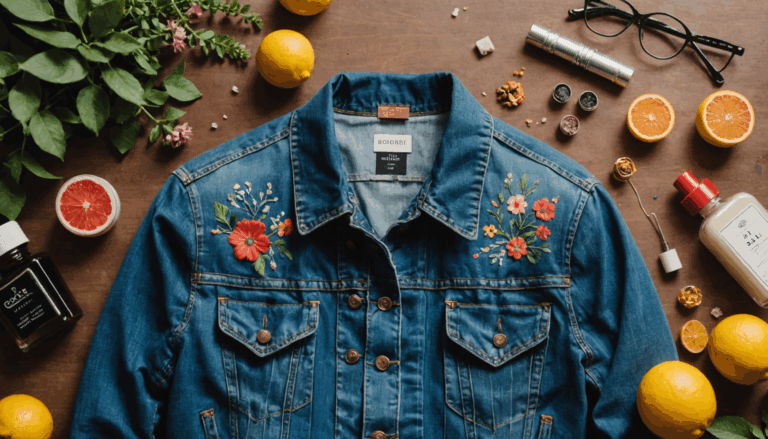 Customisation de Veste Jean : DIY Broderie et Parfums Frais pour un Été Unique